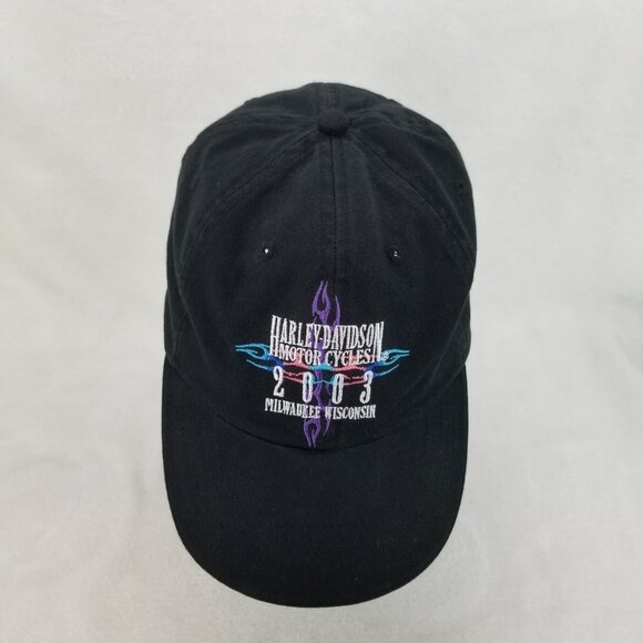 ✅2003 Harley Davidson Motorcycles Milwaukee Wisconsin 100th Anniversary Hat Cap - Picture 3 of 9